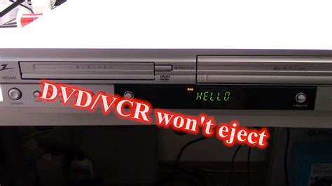 vcr metal bracket wont ejecr|troubleshooting a vcr.